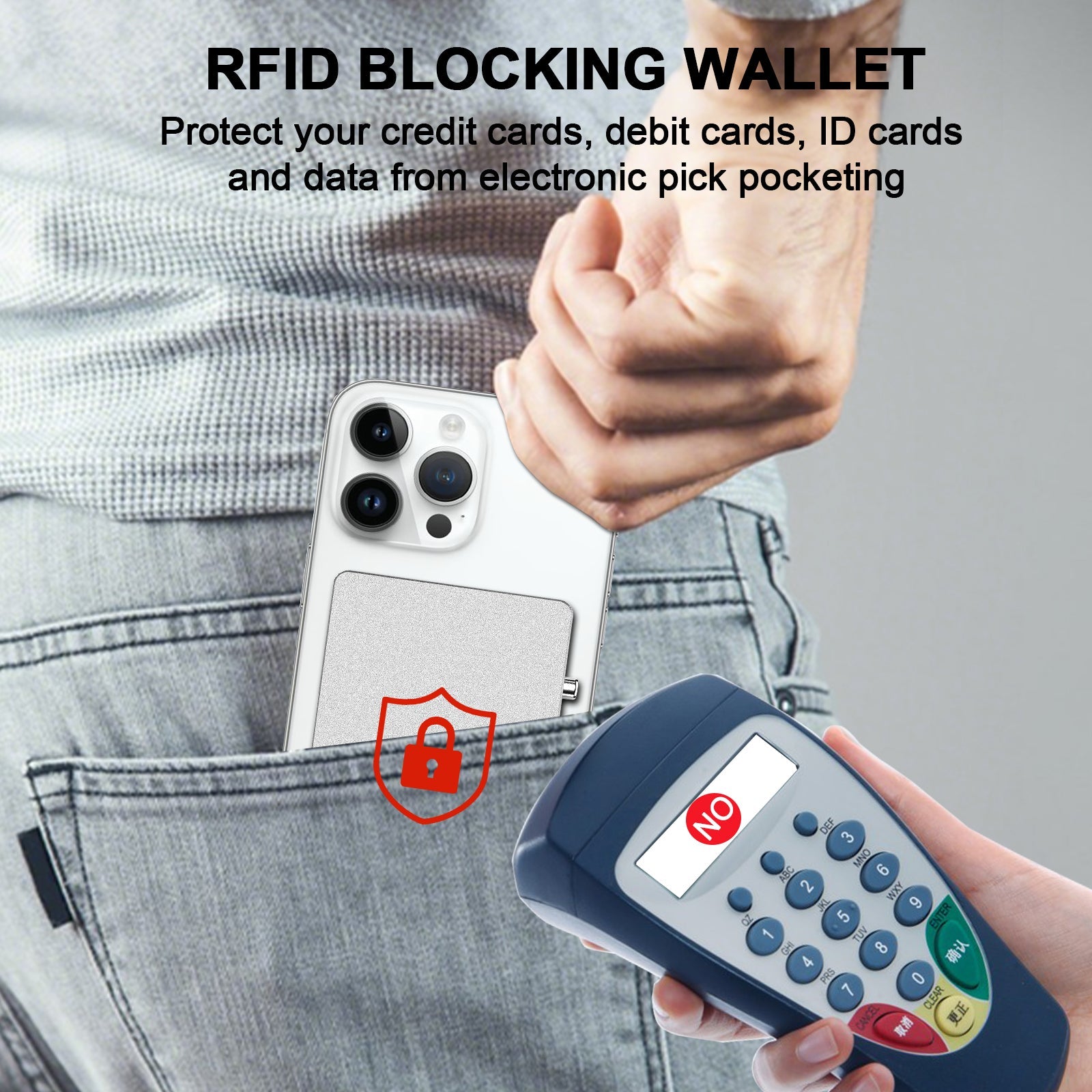 TOYFID MagSafe RFID Blocking Slim Wallet Stand