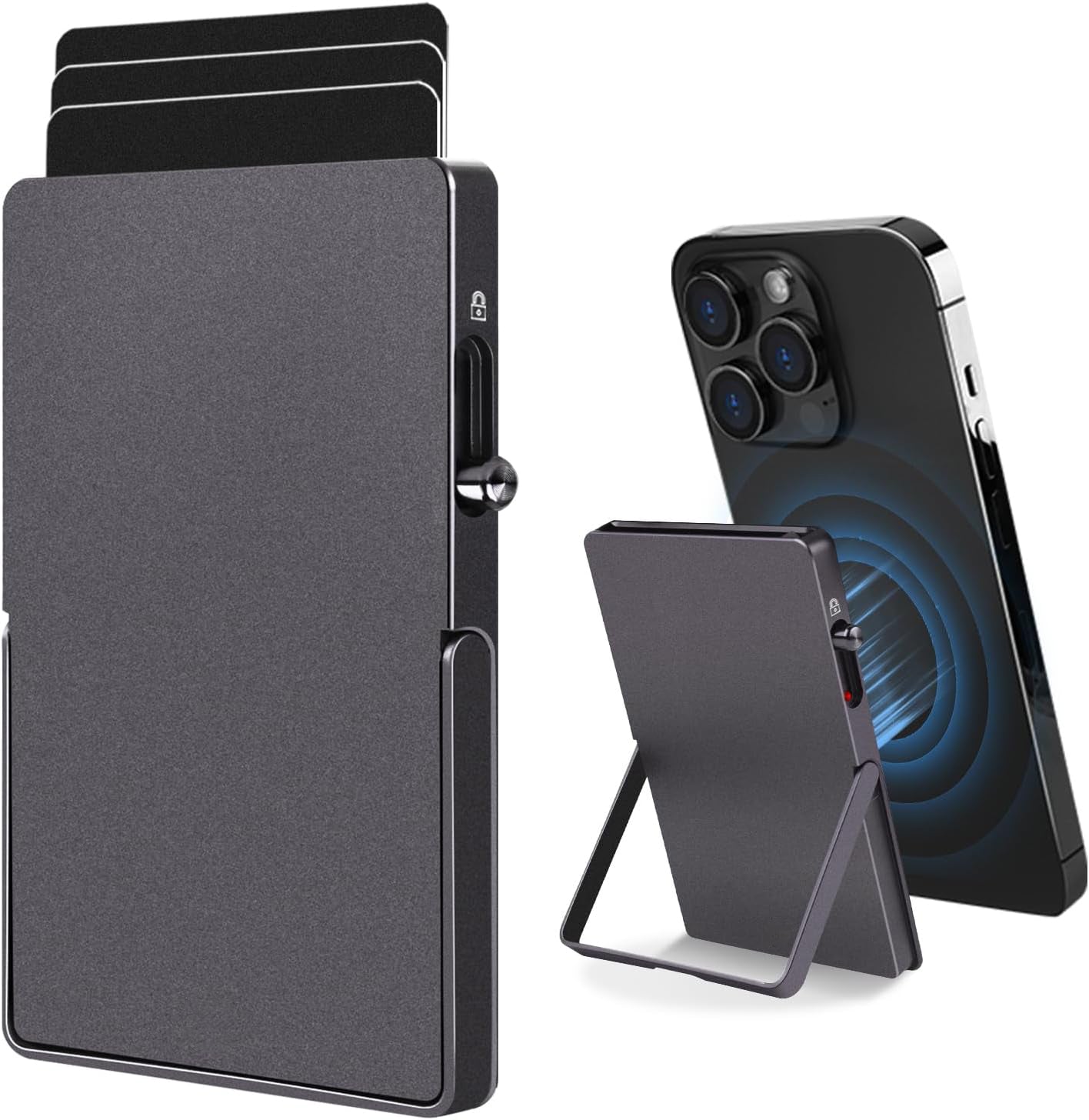 TOYFID MagSafe RFID Blocking Slim Wallet Stand