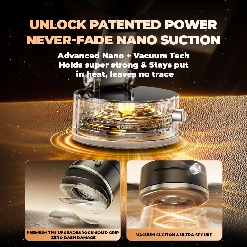 360° Foldable Magnetic Phone Holder Dashboard Mount