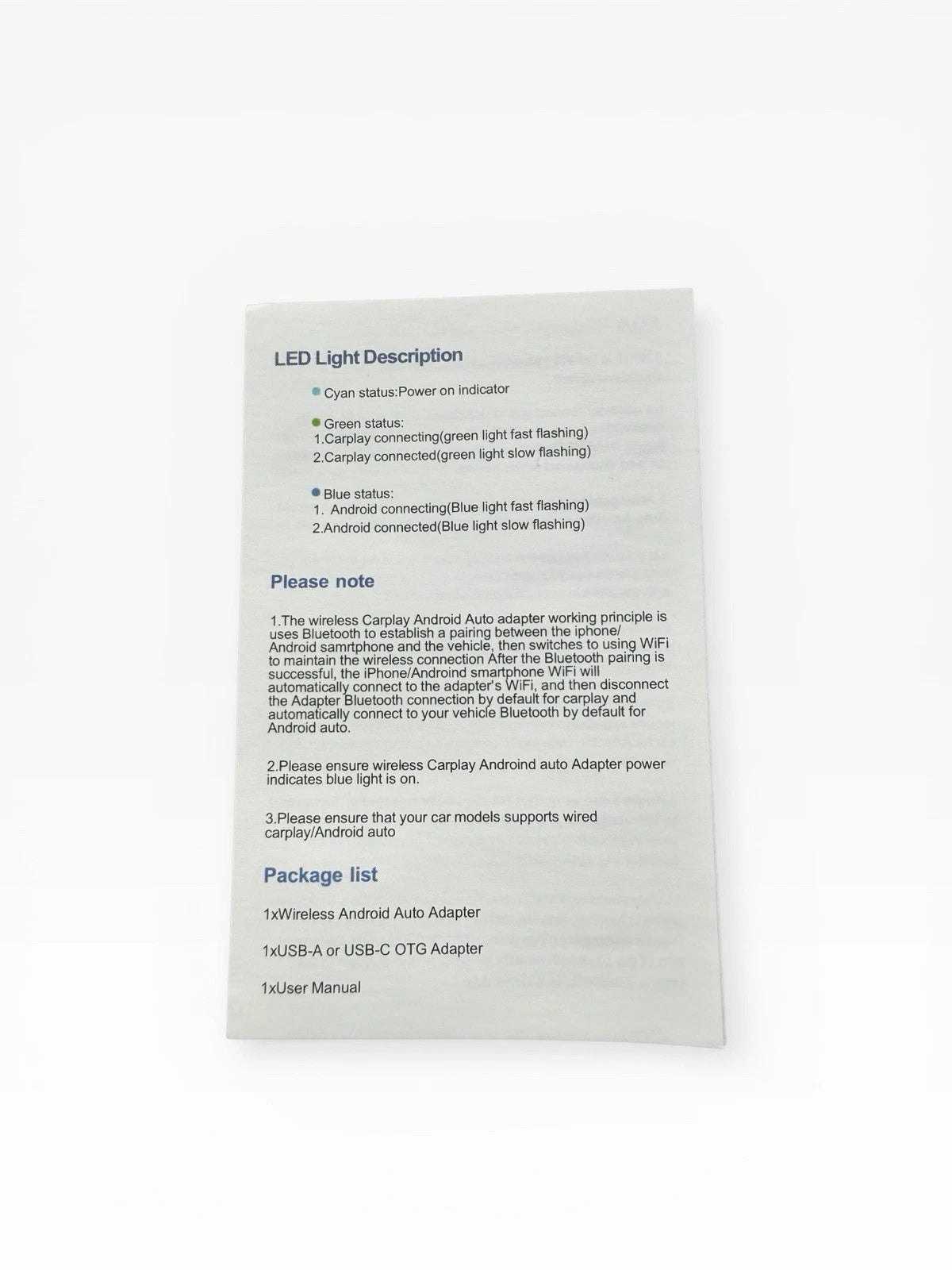 Technical specifications sheet for an LED light on a white background